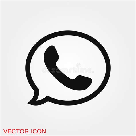 Telephone Icon Whatsapp Icon Vector Sign Symbol For Design Stock