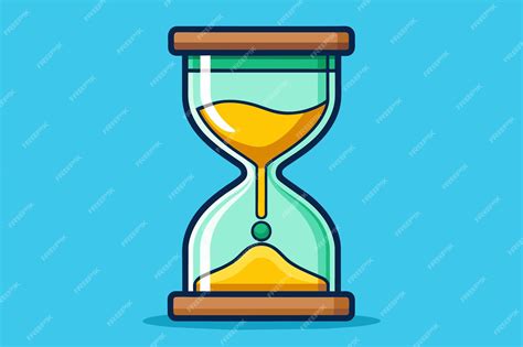 Premium Vector Colorful Hourglass Illustration With Sand Running Out