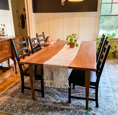 Walnut Dining Table Black Walnut Table Natural Walnut Farm - Etsy