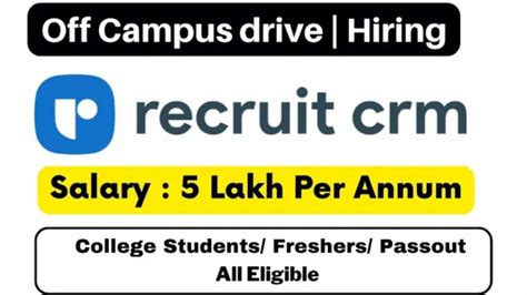 Recruit CRM Hiring 2024 Batch Recruit CRM UI UX Recruitment 2024