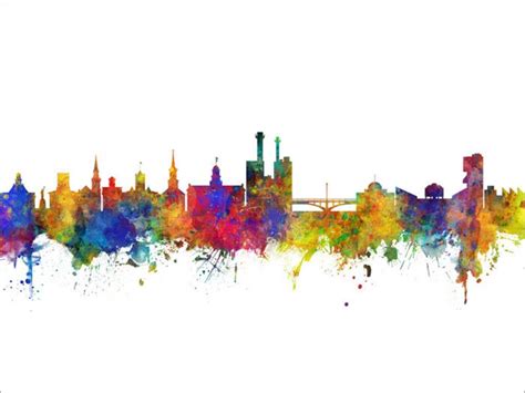 Iowa City Skyline Iowa City Cityscape Art Print Poster - Etsy