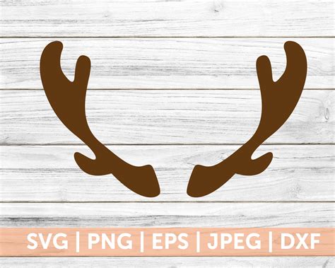 Antlers Svg Deer Svg Christmas Svg Reindeer Svg Reindeer Etsy