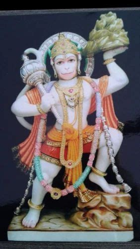 Multicolor Veer Hanuman Marble Moorti For Worship At Rs 45000 In Jaipur