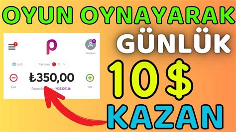 Sadece Oyun Oynayarak Günlük 10 Kazan İnternetten Para Kazanma