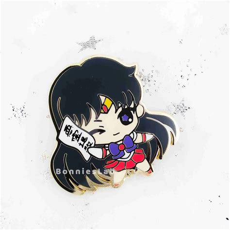 Chibi Sailor Mars Enamel Pin Bonnies Lab