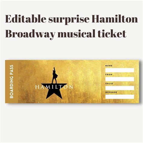 Hamilton Musical Tickets, Hamilton Broadway, Bachelorette Party ...