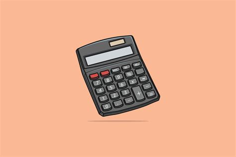 Electronic Digital Calculator Vector Illustration Business And Finance