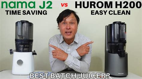 Hurom H Easy Clean Vs Nama J Self Feeding Juicer Review Comparison