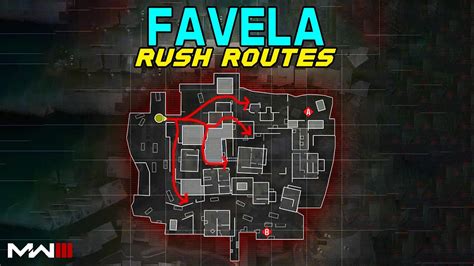 Modern Warfare Best Search And Destroy Rush Routes On Favela Mw