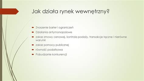 Rynek Wewn Trzny W Ue Ppt Pobierz