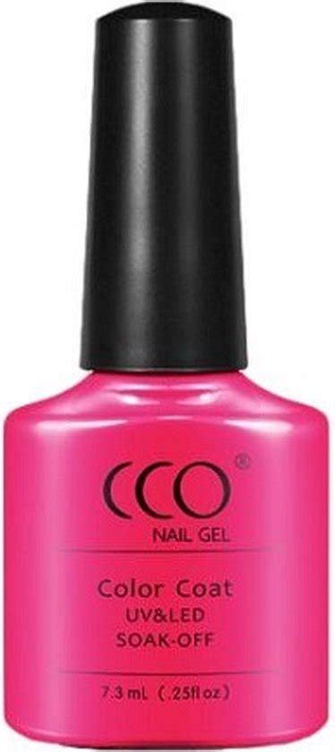 Cco Shellac Gel Nagellak Kleur Hot Pink Roze Dekkende Kleur Ml Vegan Bol