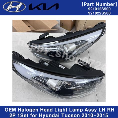 OEM Halogen Head Light Lamp Assy LH RH 2P 1Set For Hyundai Tucson 2010