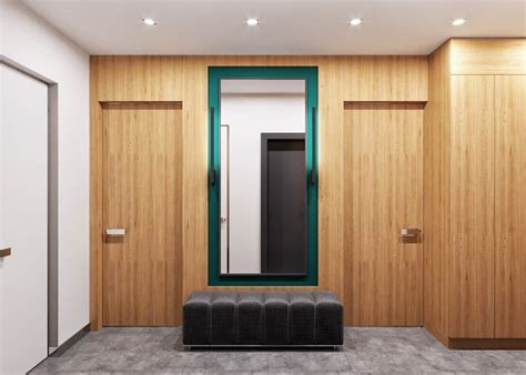 зеркало в интерьере, дизайн прихожей