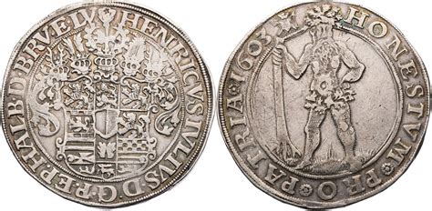 Braunschweig Wolfenbüttel Reichstaler 1603 Heinrich Julius 1589 1613