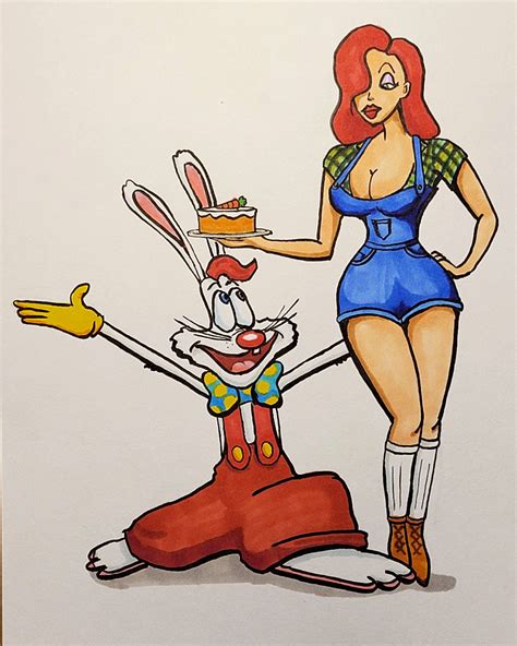 Roger And Jessica Rabbit By Kingcrimson84 On Deviantart