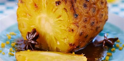 Ananas rôti au miel épicé facile découvrez les recettes de Cuisine