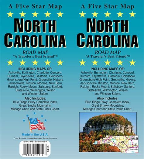 North Carolina, North Carolina State Map - GM Johnson Maps