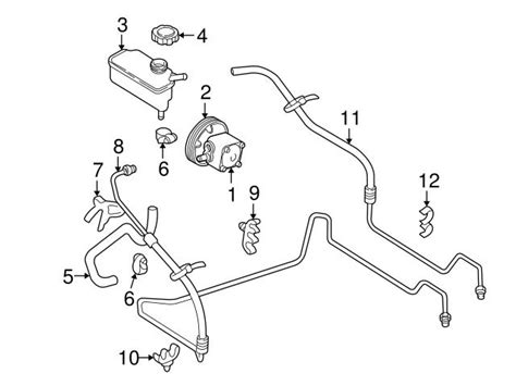 Genuine Volvo Power Steering Reservoir Line Hose Volvo