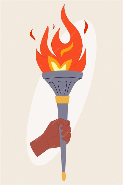 Premium Vector | Symbol of the Olympic Games Olympic Flame Olympic ...