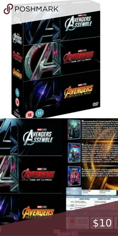 Marvel S Avengers Trilogy Dvd Box Set Movie Collection