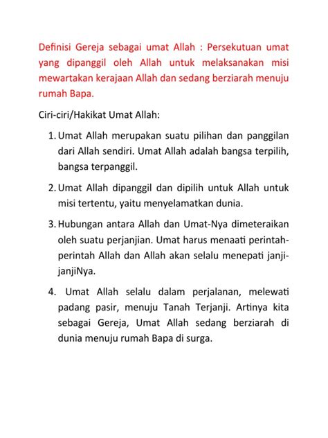 Definisi Gereja Sebagai Umat Allah Pdf