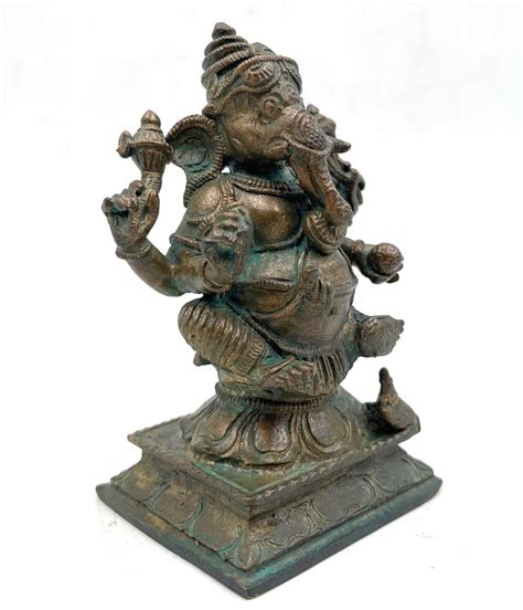 Bhunes Bronze Ganesha Idols Panchadhatu Ganesh Ki Murthi Panchaloha