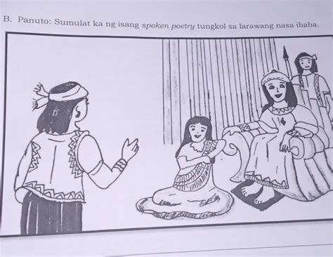 B Panuto Sumulat Ka Ng Isang Spoken Poetry Tungkolsa Larawang Nasa