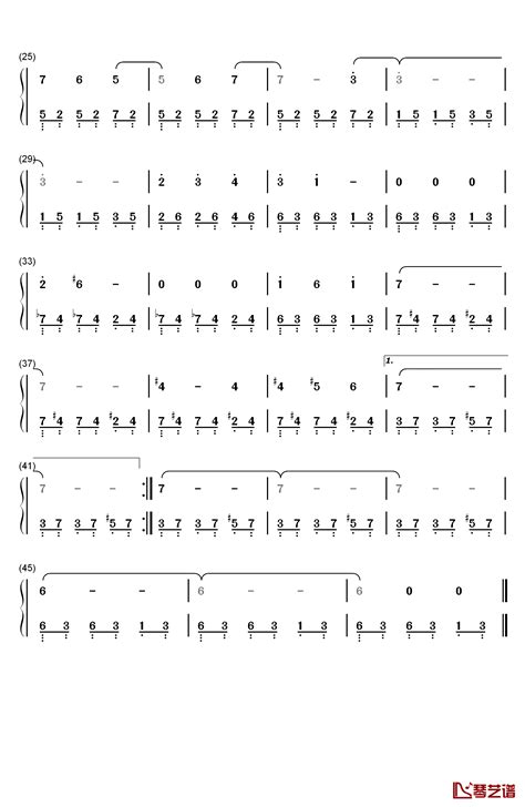 欢颜钢琴简谱 数字双手 齐豫 钢琴谱网