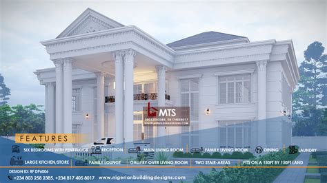 6 Bedroom Duplexrf Dp6006 Nigerian Building Designs