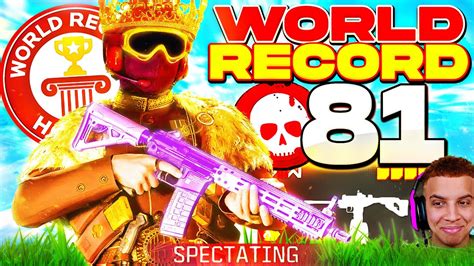 SPECTATING WORLD RECORD 81 KILLS IN WARZONE 3 NEW KILL RECORD