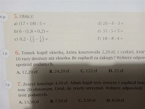 Zadanie Strona Wiczenia Klasa Matematyka Z Plusem Zeszyt