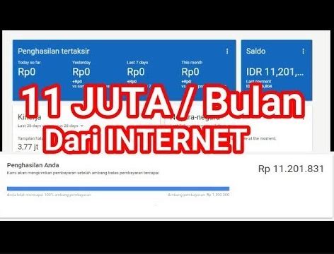 Cara Mendapatkan Uang Dari Internet