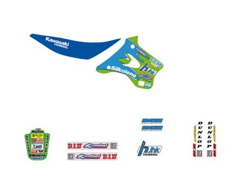 Kit Deco Et Housse De Selle Tecnosel Kawasaki Kx