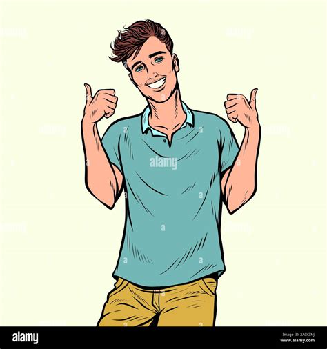 Student thumbs up Stock Vector Images - Alamy