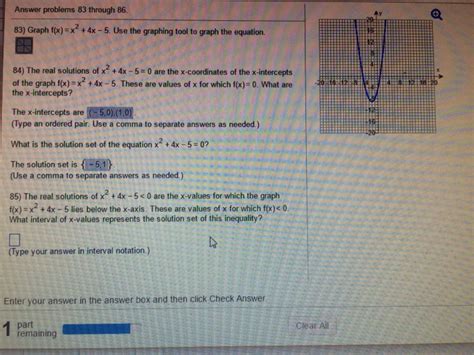 Solved Graph F X X 2 4x 5 Use The Graphing Tool To