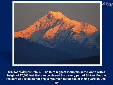 5 Highest Mountain Peaks Of Sikkim