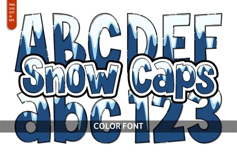 Snow Caps Font By Imagination Switch · Creative Fabrica