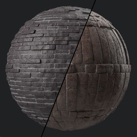 Texture Stone Wall Materials Stone Walls Sbsar Pbr K Seamless Vr