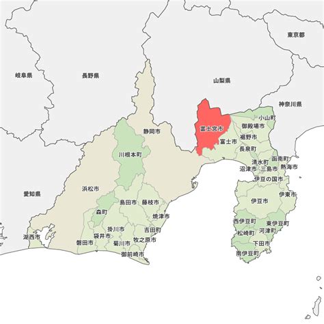 静岡県富士宮市の地図 Map It マップ・イット