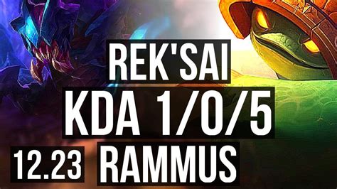 Rek Sai Vs Rammus Jng M Mastery Games Euw Master