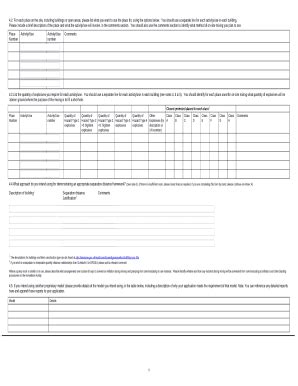 Application For A Storage Licence Under The Explosives Doc