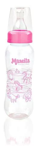 Botella Mamita Con Boquilla De Silicona Decorada De 240 Ml Kit De 12