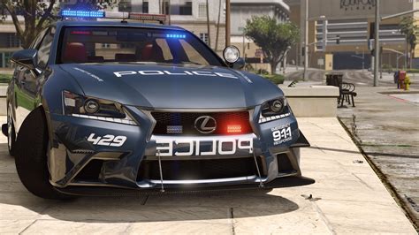 Lexus GS Hot Pursuit Police Add On Replace Template GTA Mods