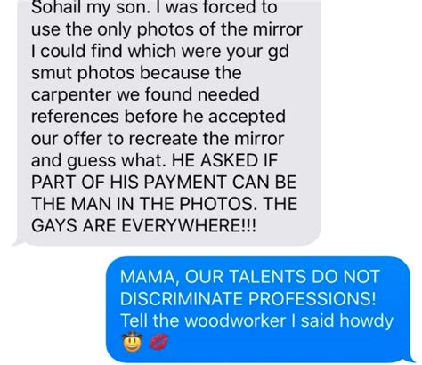 Mum Shares Her Gay Son S Thirsty Selfies With Her Carpenter And Gets The Funniest Response