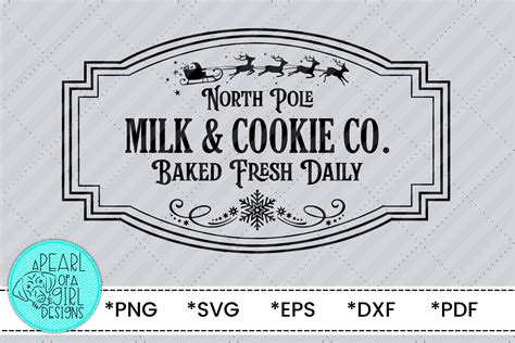 North Pole Milk Cookie Co SVG Graphic Graphic By