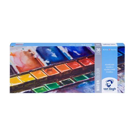 Van Gogh Watercolor Paint Set Metal Tin Half Pan Ct S