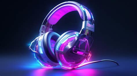 Premium AI Image | Headphones wireless digital device with vivid RGB ...