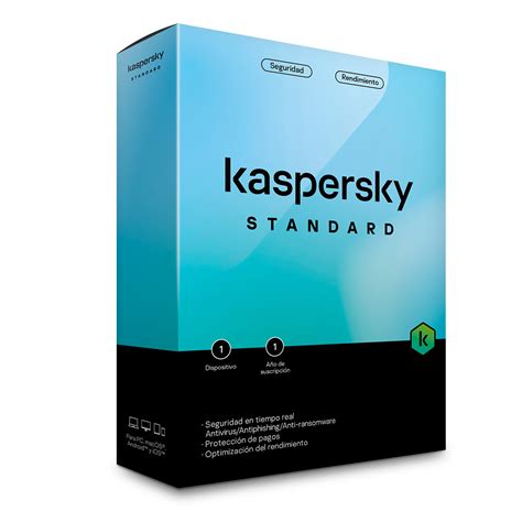 Antivirus Kaspersky Standard Licencia 1 Año 1 Dispositivo Pc Macos Ios