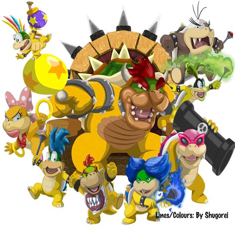 Bowser and Koopalings by Shugorei-ookami on DeviantArt