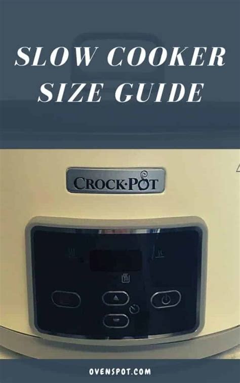 Slow Cooker Size Guide Ovenspot